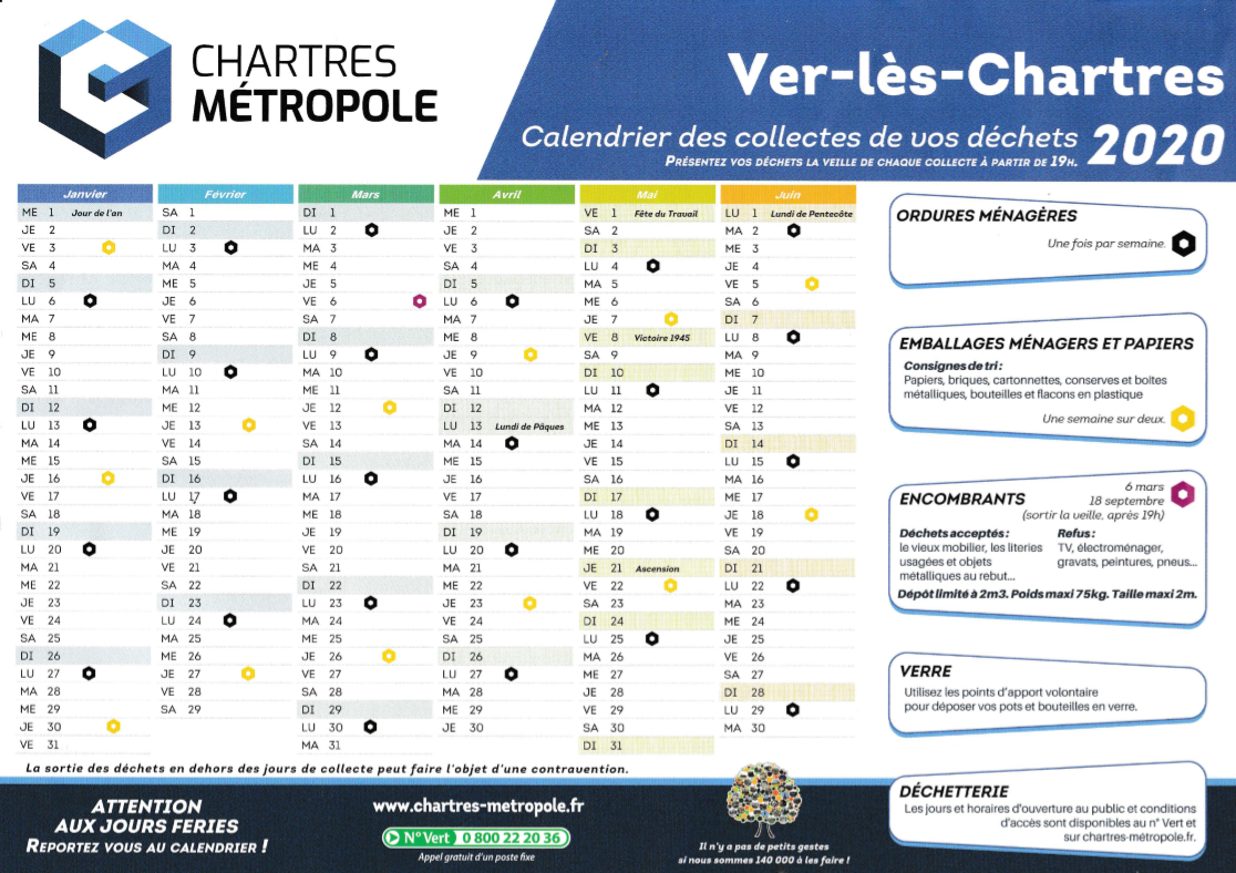 Calendrier Encombrants Eure Et Loir 2023 Déchets